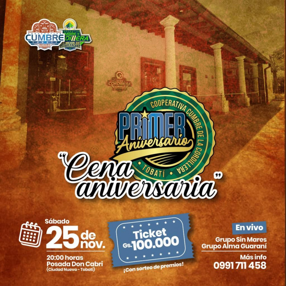 Gran Cena Aniversaria‼️